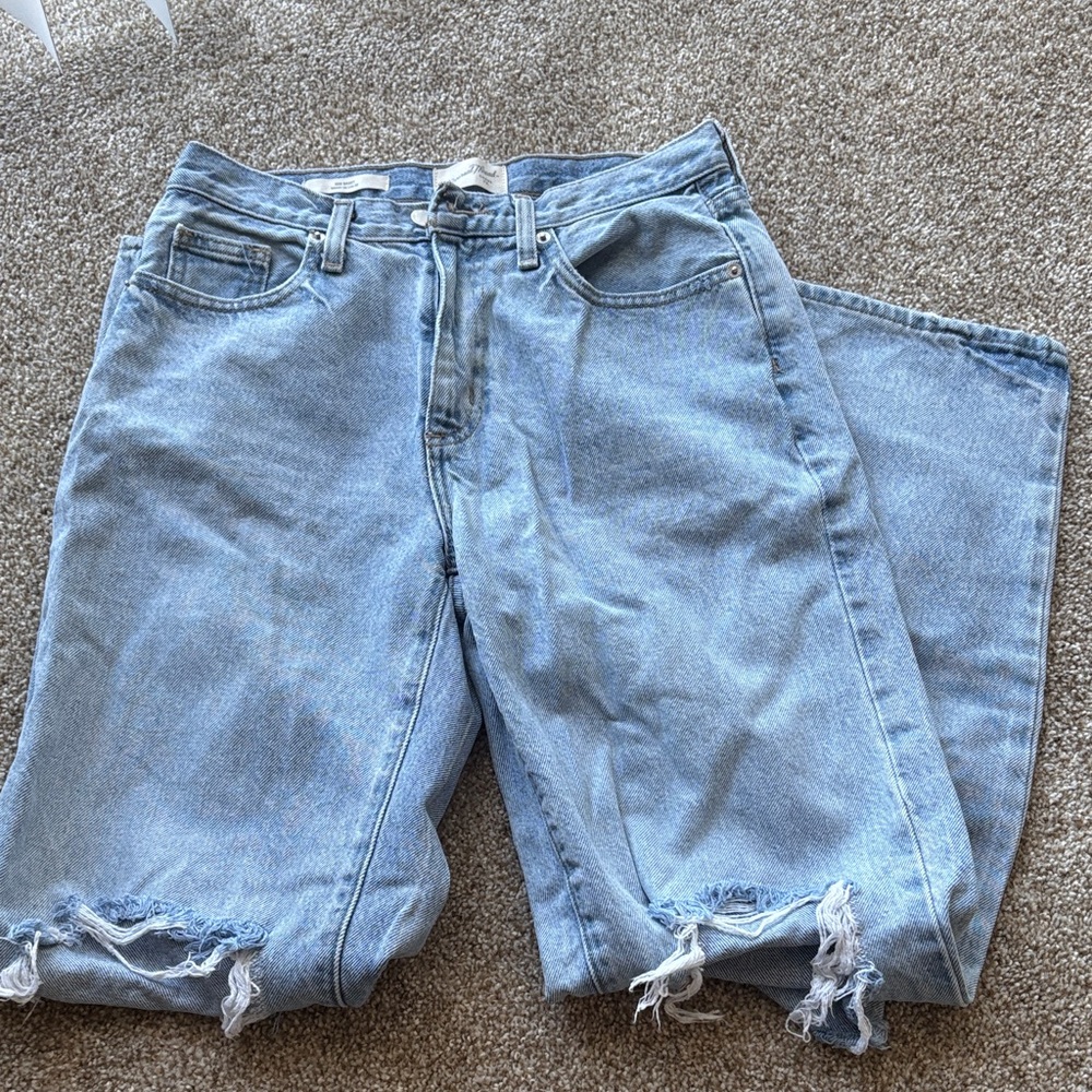 Universal Thread Baggy Light Blue High-Rise Jeans